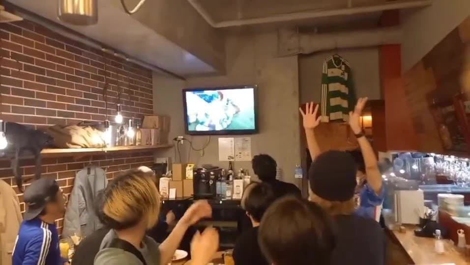 大きな試合の日の店内