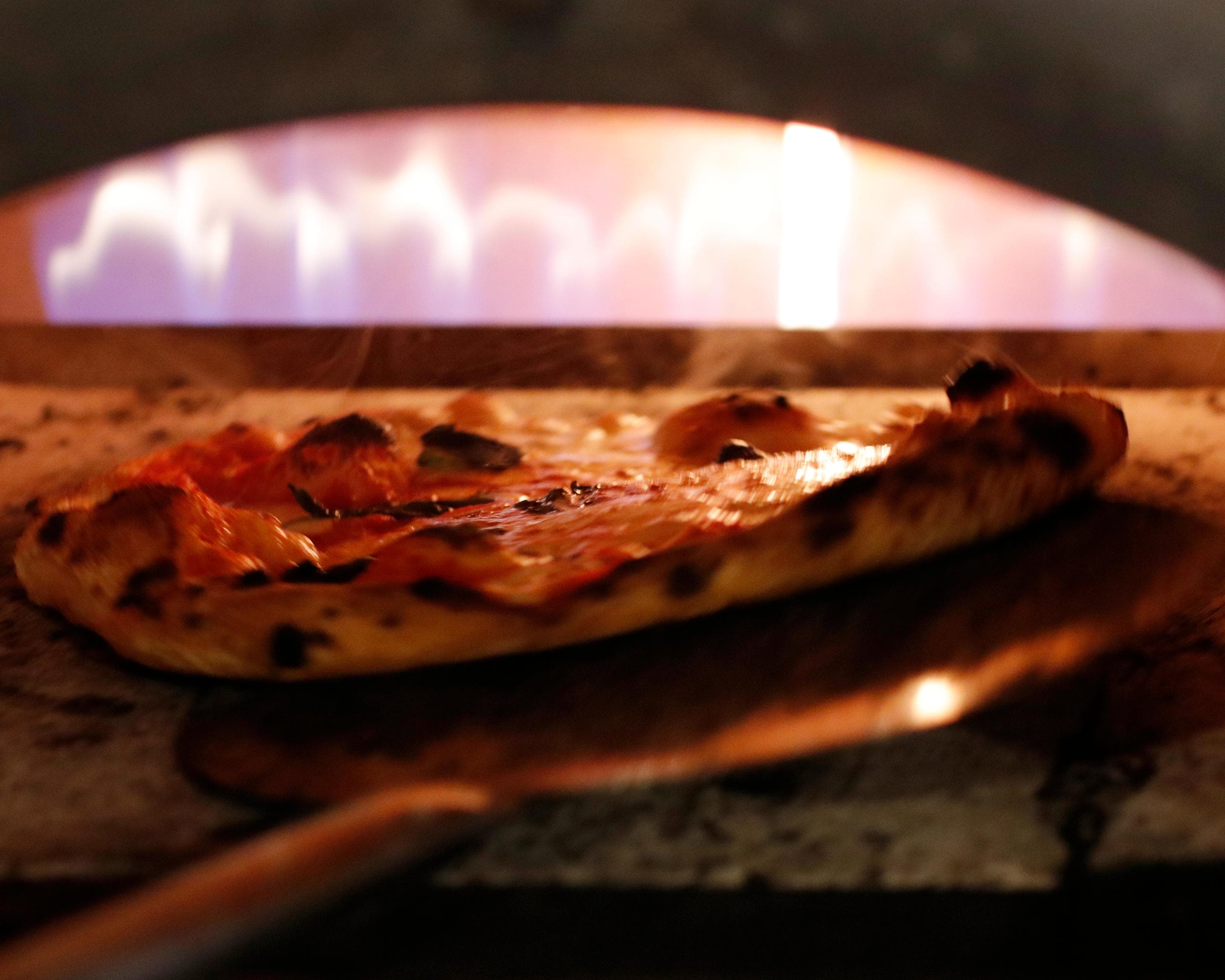 Stone-oven pizza